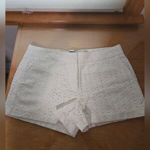 Peter Som White Shorts Soft Cotton Blend